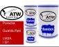 Preview: Porsche, Guards Red, LM3A / G1: 500ml Lackdose + 500ml Klarlack + 250ml Härter - Set, von ATW Autoteile West.